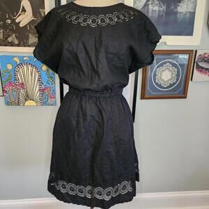 Linen Cotton Goth Whimsygoth lace eyelet dress